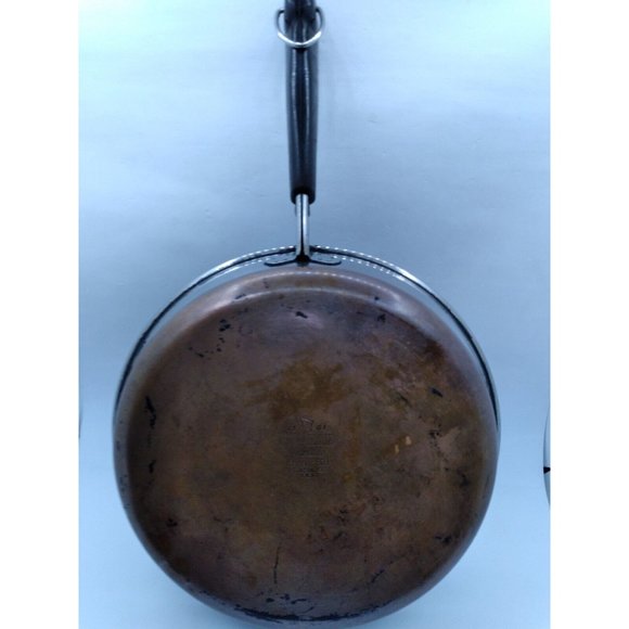Vtg. Revere Ware 9 inch Skillet No Lid  Copper Bottom 921 Canton ILL USA - Picture 6 of 12
